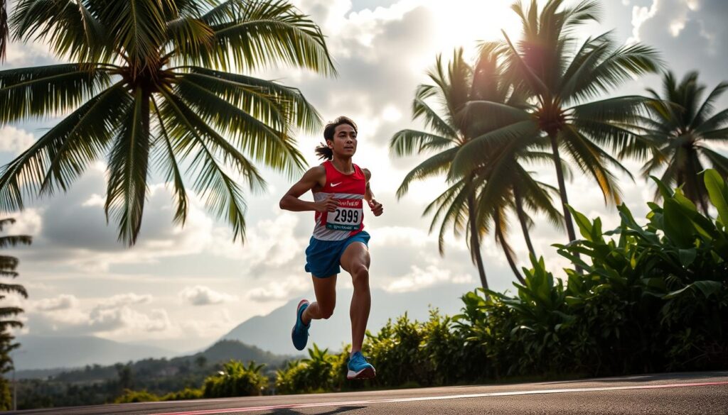Pelari nasional catat rekor Marathon Bali