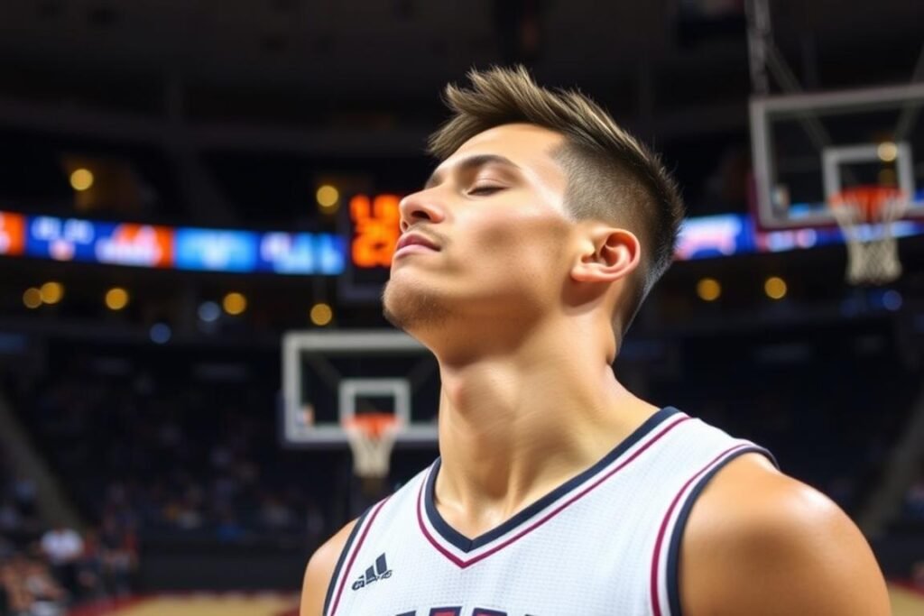 Atlet basket menggunakan Mental Imagery dan Visualisasi sebelum melakukan tembakan bebas Atlet basket menggunakan Mental Imagery dan Visualisasi sebelum melakukan tembakan bebas